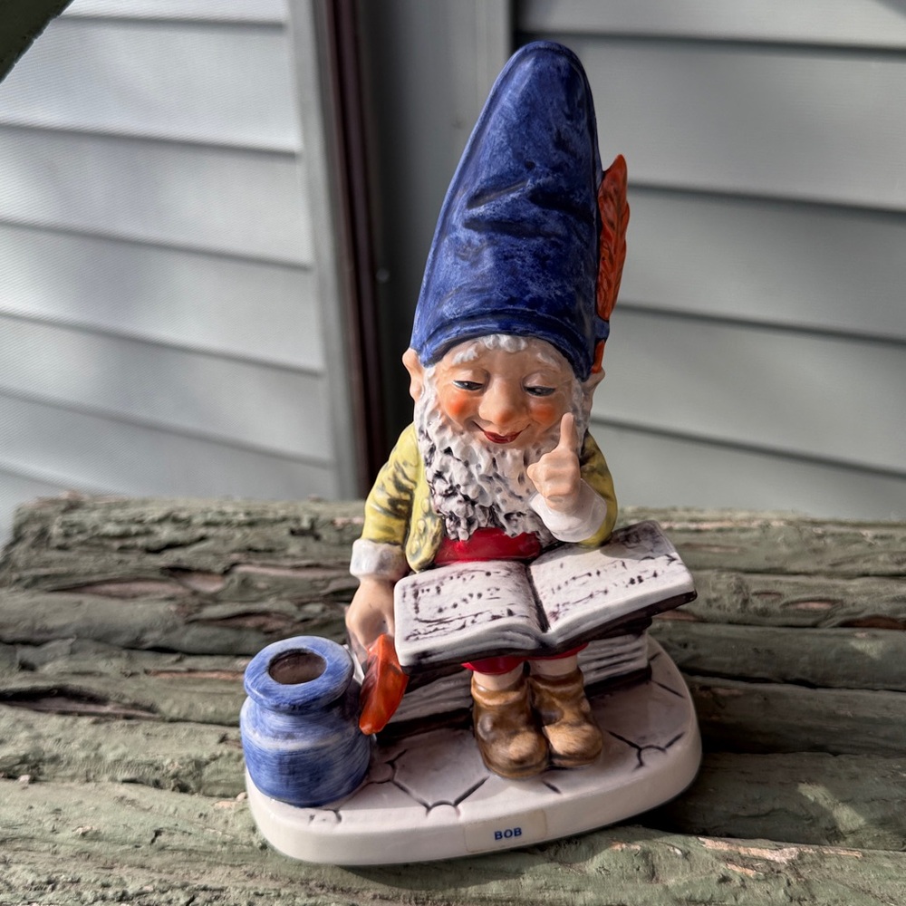 Vintage Goebel Hummel Co-Boy Bob Reading Elf Gnome W Germany Well 510 1970